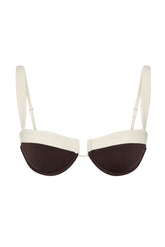 Cala Roja Top - Espresso/Ivory