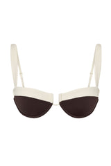 Cala Roja Top - Espresso/Ivory