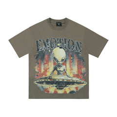 Mixed Emotion Graphic T-Shirt – Vintage Washed Streetwear Tee