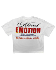 Mixed Emotions Lottery Tee White