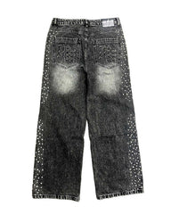 Mixed Emotions Stone Baggy Jeans Grey