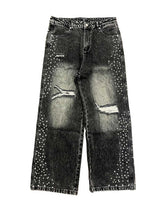 Mixed Emotions Stone Baggy Jeans Grey
