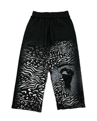Mixed Emotions Striped Sweatpants Black
