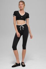 Airbrush Race Pace Short Sleeve - Black/White