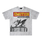 Mixed Emotion Washed Cherub "Emotion Never Dies" Graphic Tee