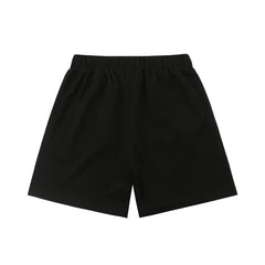 Mixed Emotion Cursive Logo French Terry Sweat Shorts Y2K Streetwear Loose Casual Shorts For Men Unisex 3 Colors