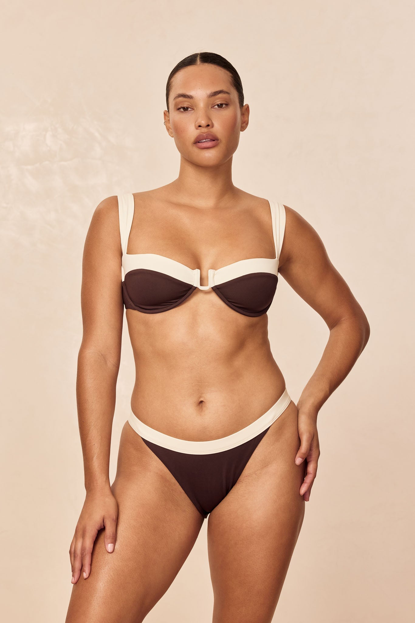 Santorini Bottom - Espresso/Ivory