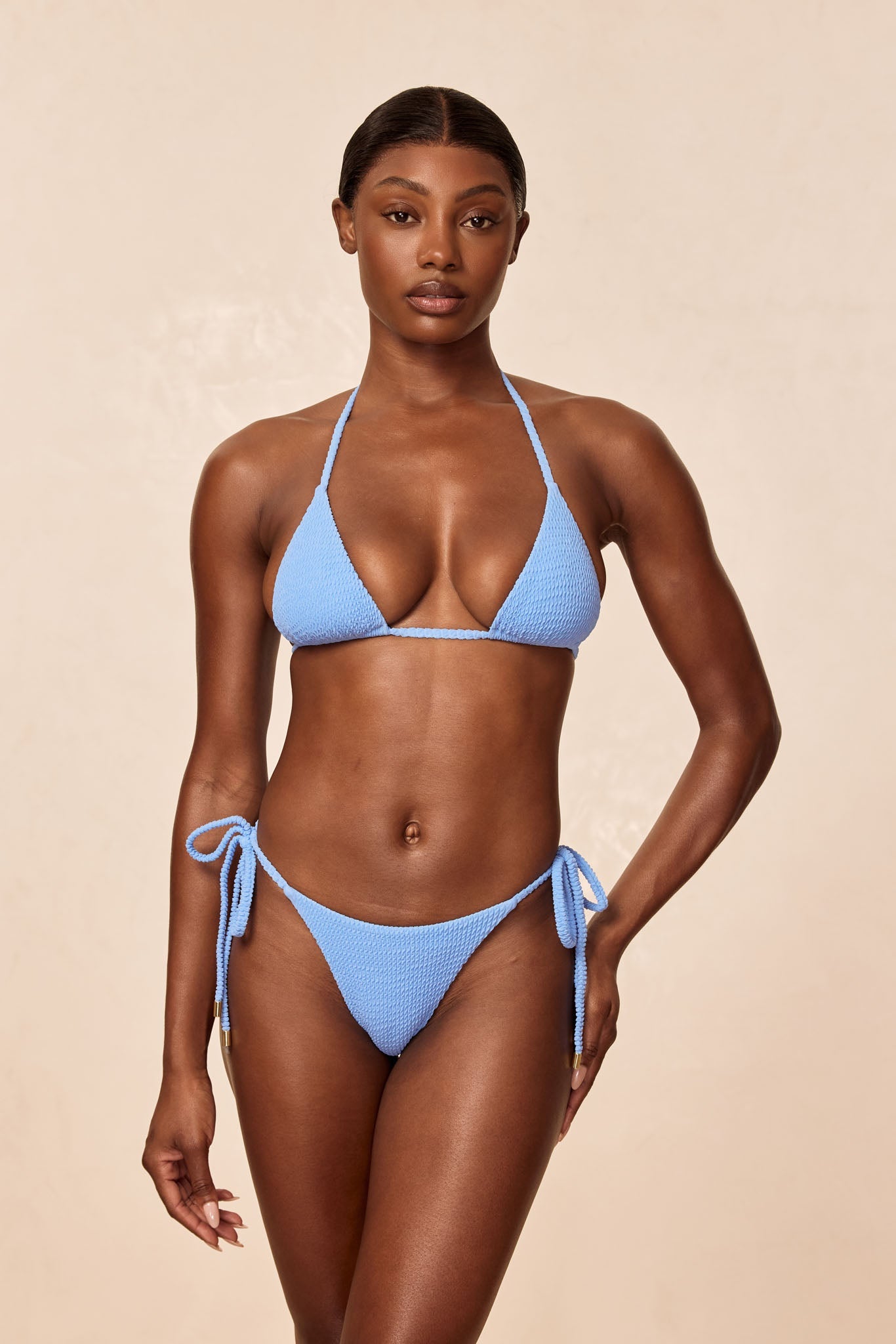 Palma Top - Azure Crinkle