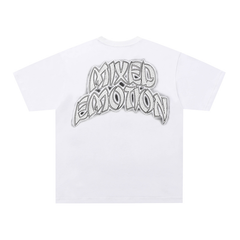 Mixed Emotion Cemetery Zombie Rhinestone Graphic Oversized Tee