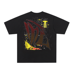 Lunaman Western Cowboy Alien Oversized Graphic Tee