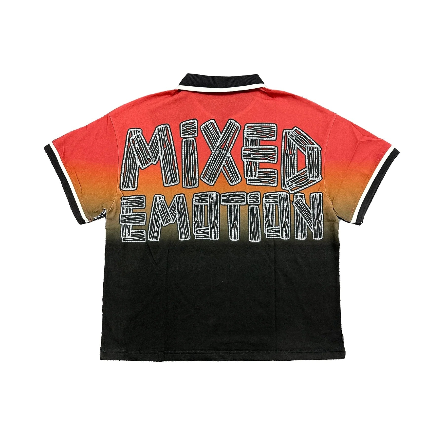 Mixed Emotion Vintage Car Gradient Polo Shirt  Unisex Hip-Hop Streetwear