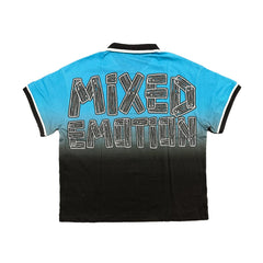 Mixed Emotion Vintage Car Gradient Polo Shirt  Unisex Hip-Hop Streetwear