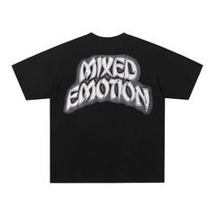 Mixed Emotion Spooky Zombie Graveyard Rhinestone Graphic Tee