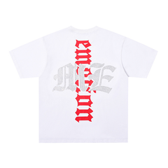 Mixed Emotion Octopus Performer Rhinestone‑Print Oversized Tee