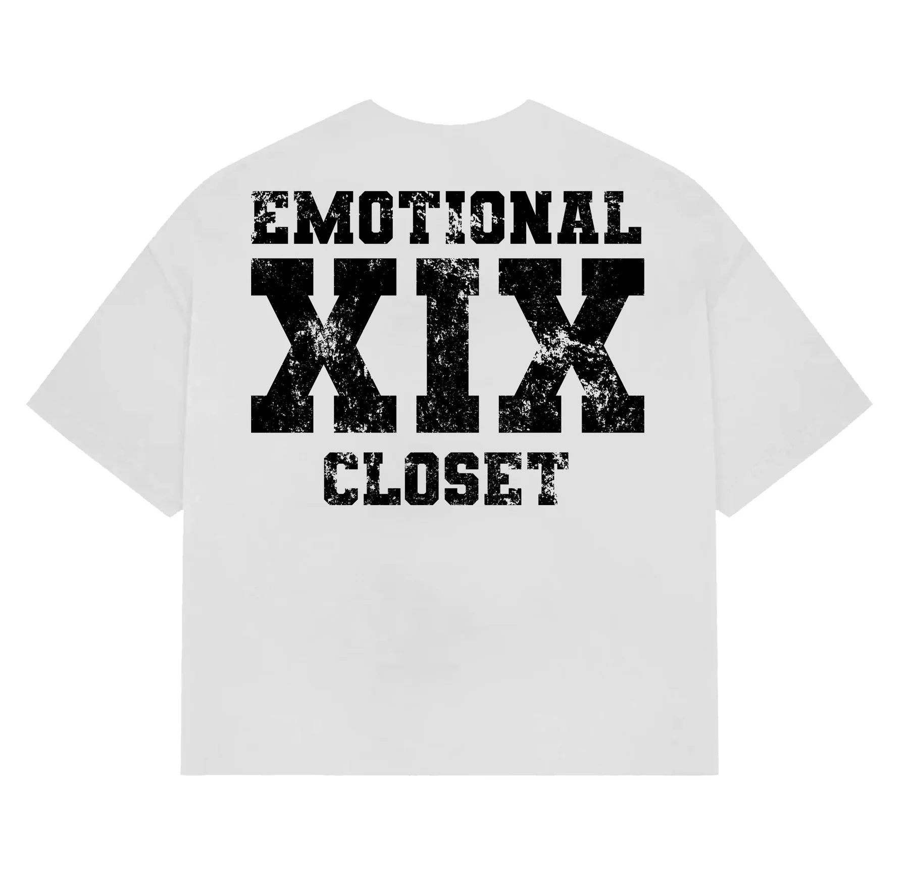 Mixed Emotion Distressed Skull Cowboy Vocalist Oversized T‑Shirt | Front & Back Printed Streetwear Casual Tee