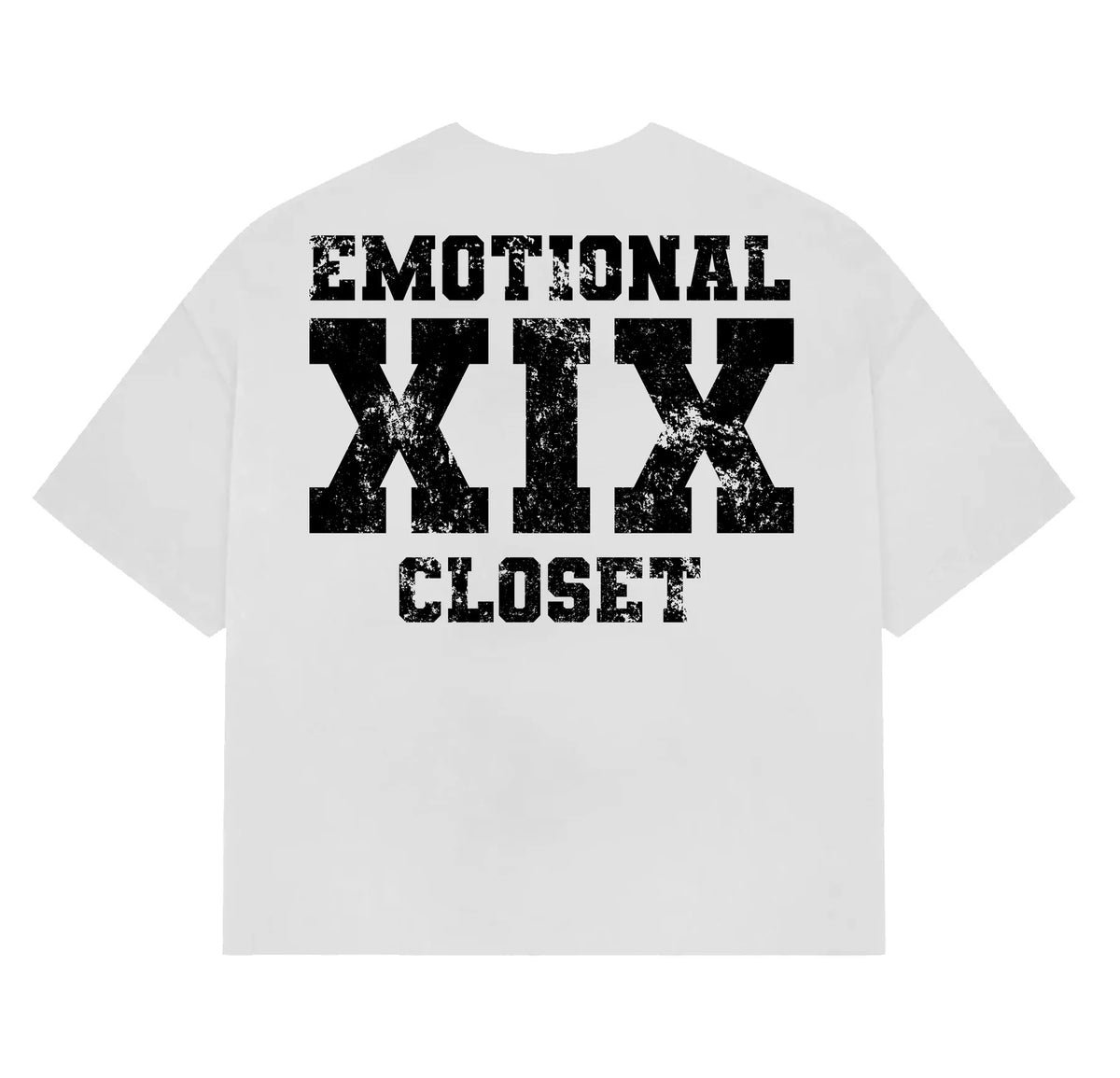 Mixed Emotion Distressed Skull Cowboy Vocalist Oversized T‑Shirt | Front & Back Printed Streetwear Casual Tee