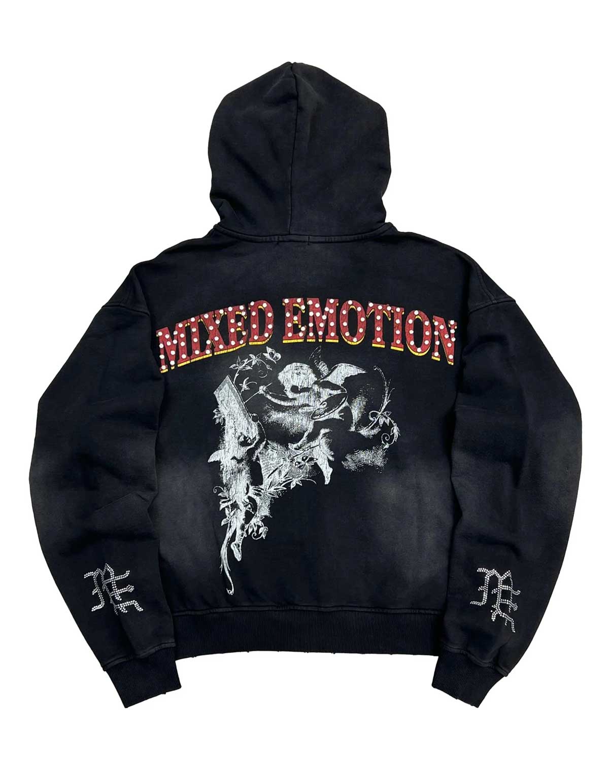 Mixed Emotions Broken Wings Hoodie Black