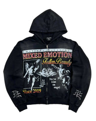 Mixed Emotions Broken Wings Hoodie Black