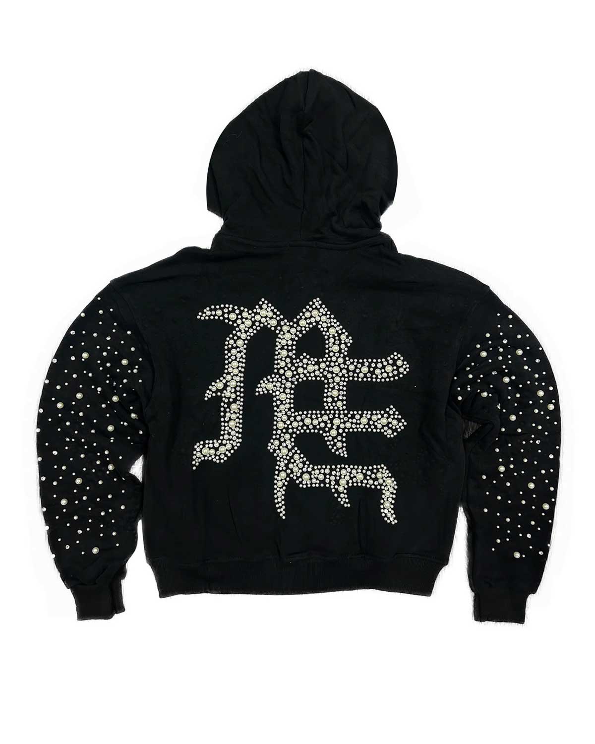 Mixed Emotions Pearl Hoodie Black