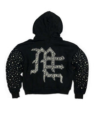 Mixed Emotions Pearl Hoodie Black