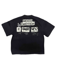 Mixed Emotions Stamped Tee Black