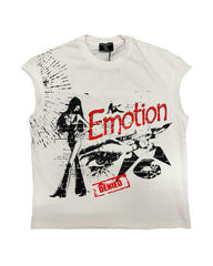 Mixed Emotions Starboy Sleeveless Tee Cream