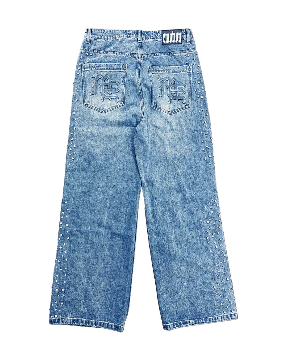 Mixed Emotions Stone Baggy Jeans Blue