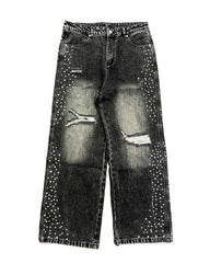 Mixed Emotions Stone Baggy Jeans Grey