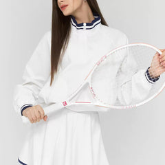 跨境防晒网球服女套装长袖专业美式风网球裙卫衣羽毛球外套Tennis