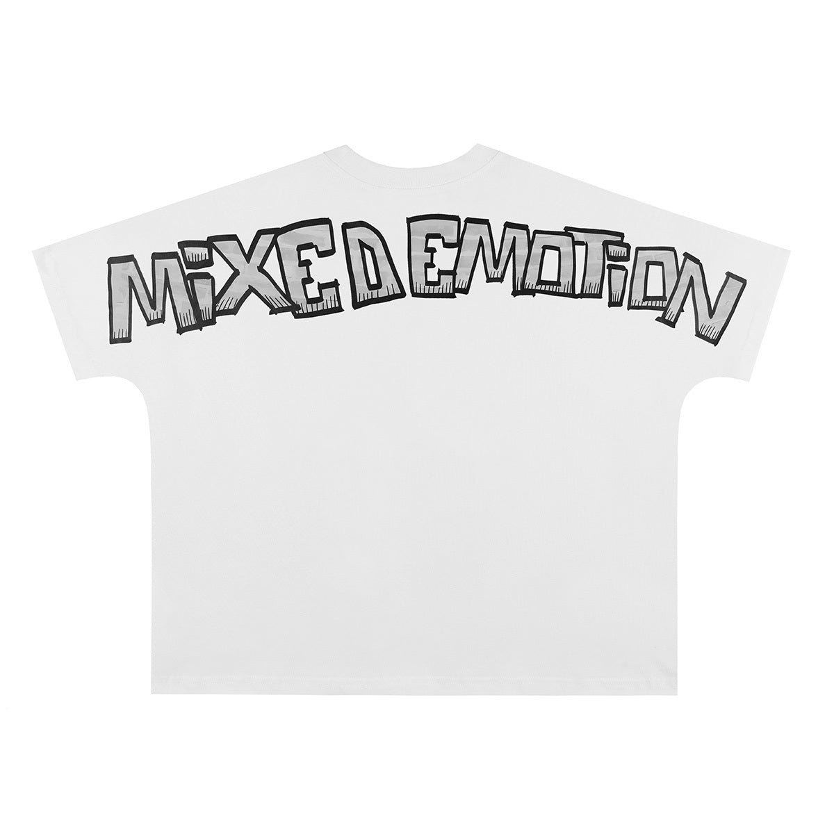 Mixed Emotion Retro Punk Skull With Headphones Cropped Tee | Vintage Vinyl Record Graphic Unisex Streetwear T‑Shirt