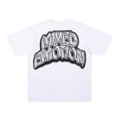 Mixed Emotion Beach Cherub Rhinestone Graphic Oversized Tee