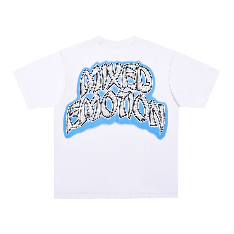 Mixed Emotions Zombie Crystal‑Ball Rhinestone Tee