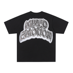 Mixed Emotion Beach Cherub Rhinestone Graphic Oversized Tee
