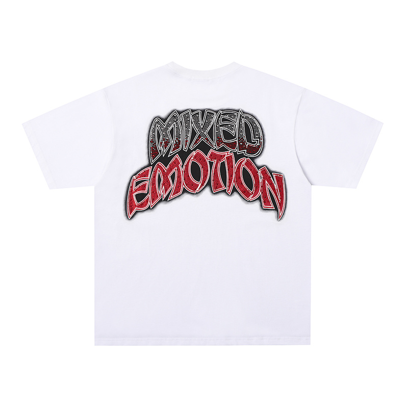 Mixed Emotions Graveyard Zombie Rhinestone Graphic Tee
