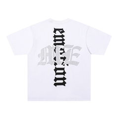 Mixed Emotions Relaxed Diver Graphic Rhinestone Tee