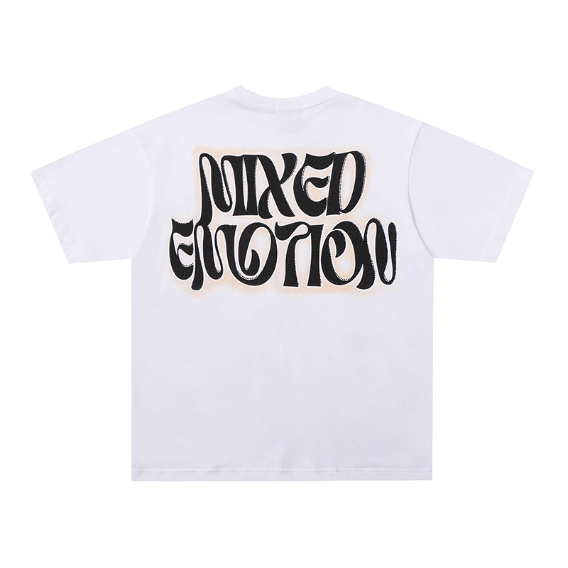 Mixed Emotion Beach Soda‑Drinking Cherub Oversized Graphic Tee